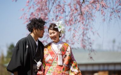 和装桜ロケーション撮影+スタジオ撮影~埼玉フォトウェデング~