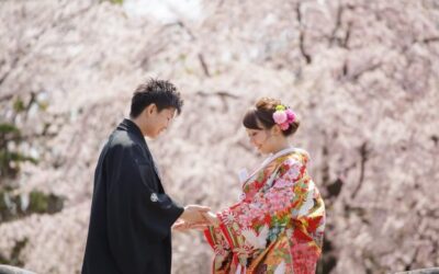 和装で桜フォト！花田苑+スタジオ前撮り撮影~埼玉~