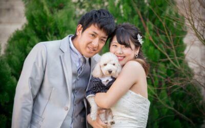 家族・愛犬と一緒にフォトウェディング