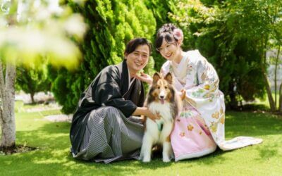洋装&和装で前撮り撮影~ペットと一緒~