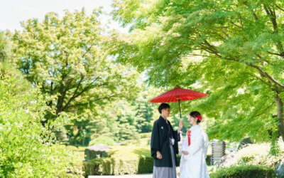 白無垢も洋装ドレスもペットとも綺麗に撮影