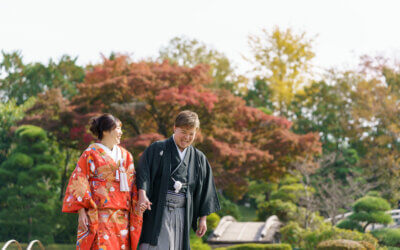 花田苑で和装前撮り・埼玉紅葉フォト