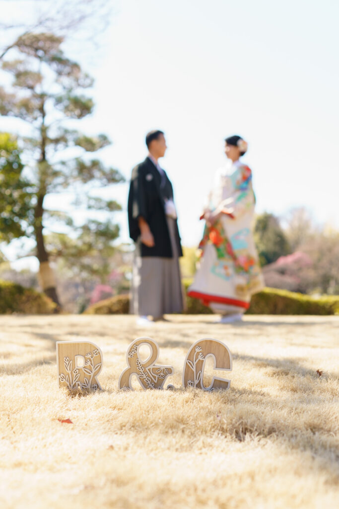 花田苑で和装前撮り撮影