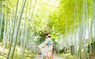 花田苑で和装前撮り撮影